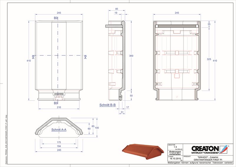Fiser CAD produs Coamă gamă accesorii GRATA-PI