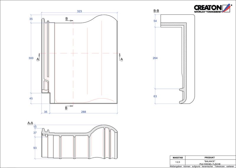 Fisier CAD produs BALANCE Ţiglă cu versant standard  PULTFLA