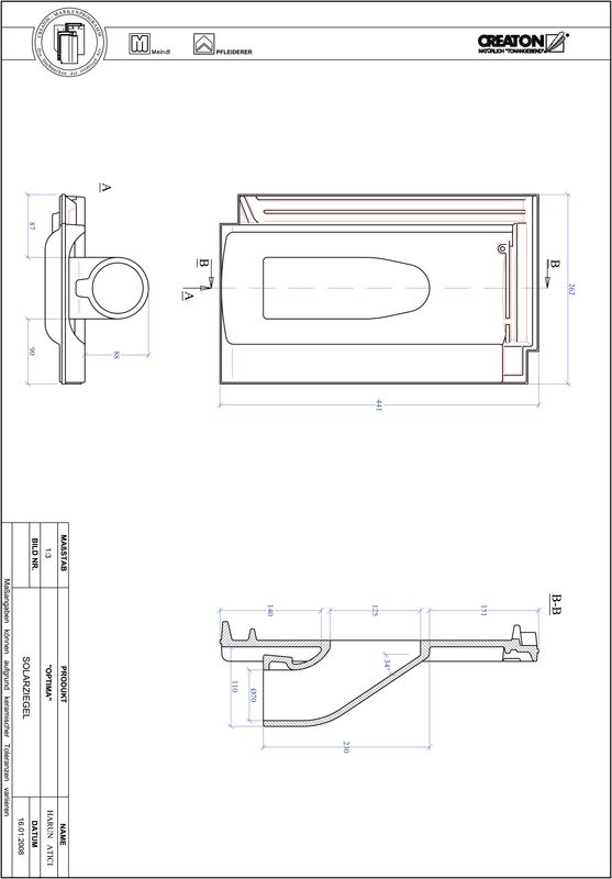 Fiser CAD produs OPTIMA Solar SOLAR