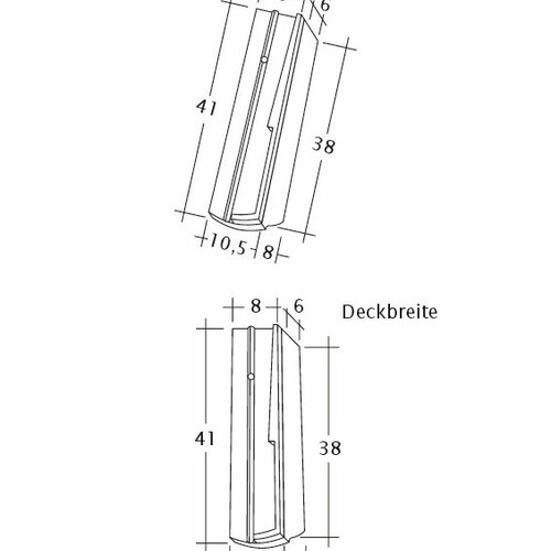 Desen tehnic produs PROFIL Kera-Saechs-15cm-SchiebeOG